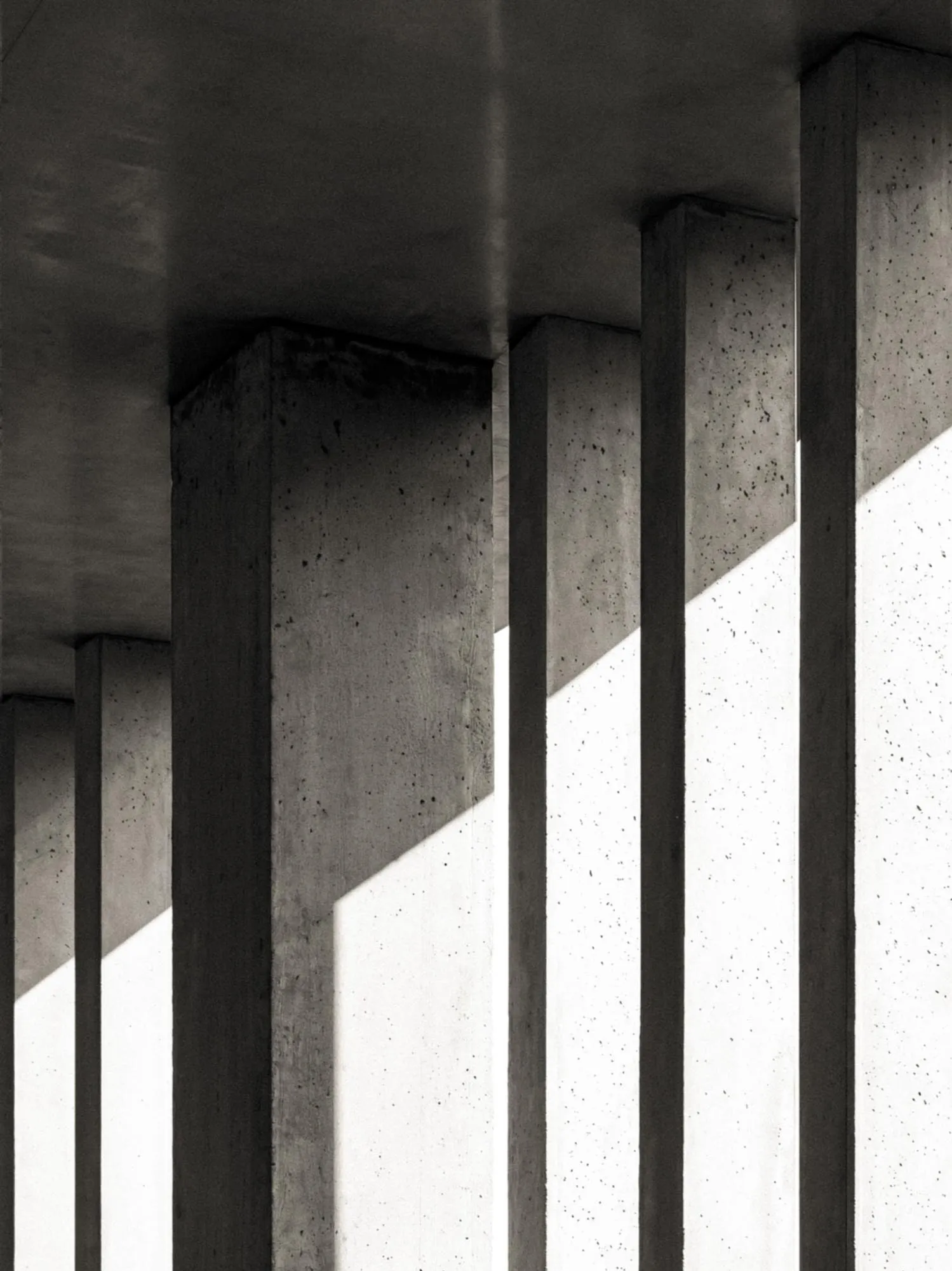Concrete columns and shadows