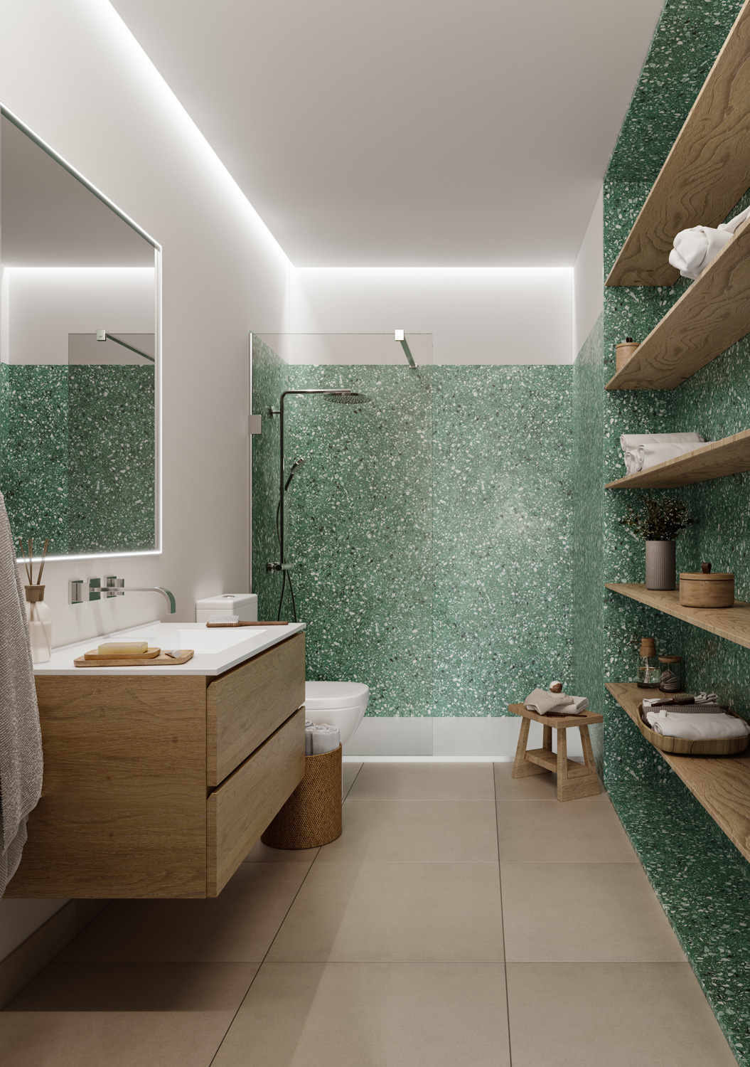 Red Block - Bathroom | GDA-V Architectural Visualization