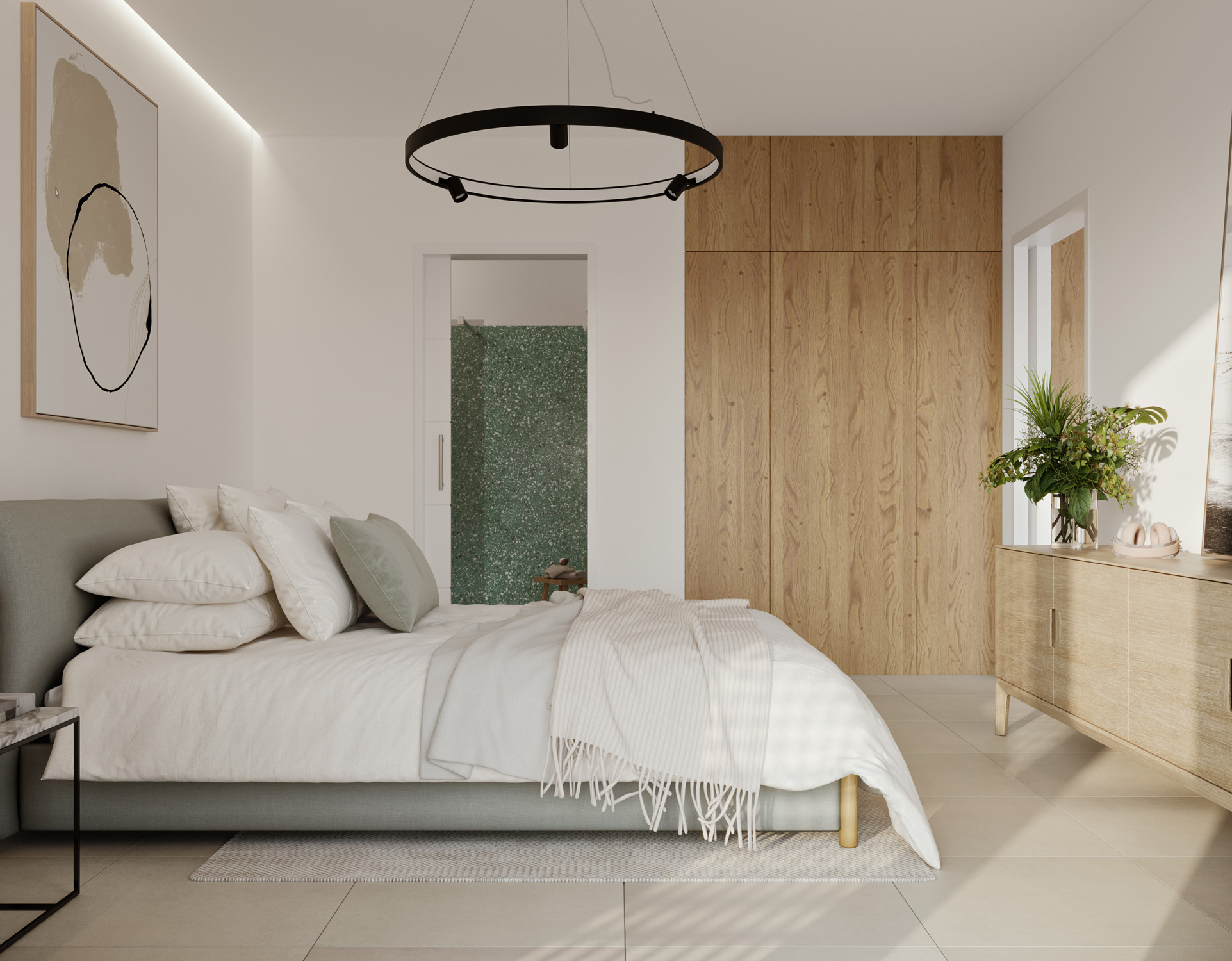 Red Block - Bedroom | GDA-V Architectural Visualization